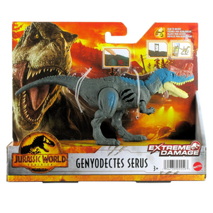 Jurassic World Genyodectes Serus Extreme Damage Dinosaur Toy Figure Ages 3+