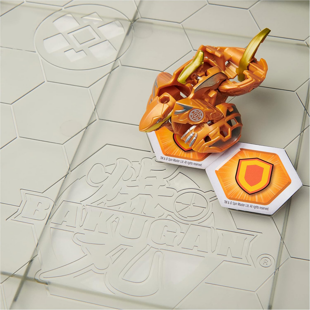 Bakugan Battle Matrix Deluxe Game Board With Exclusive Gold Sharktar New Toy