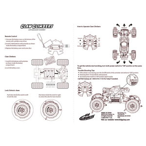 Kid Galaxy RC Off Road Tiger Claw Climber 4WD Remote Control Car Buggy Jeep Race