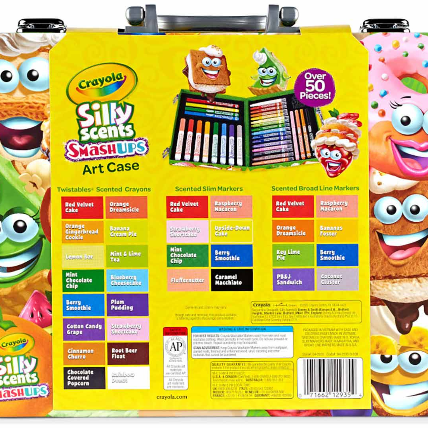 Crayola Silly Scents Mini Art Case Kit Scented Markers Crayons for Kids Ages 4+