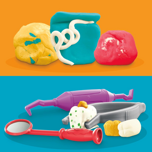 Play-Doh Drill n Fill Dentist Playset Drill Teeth Add Metallic Fillings 3+