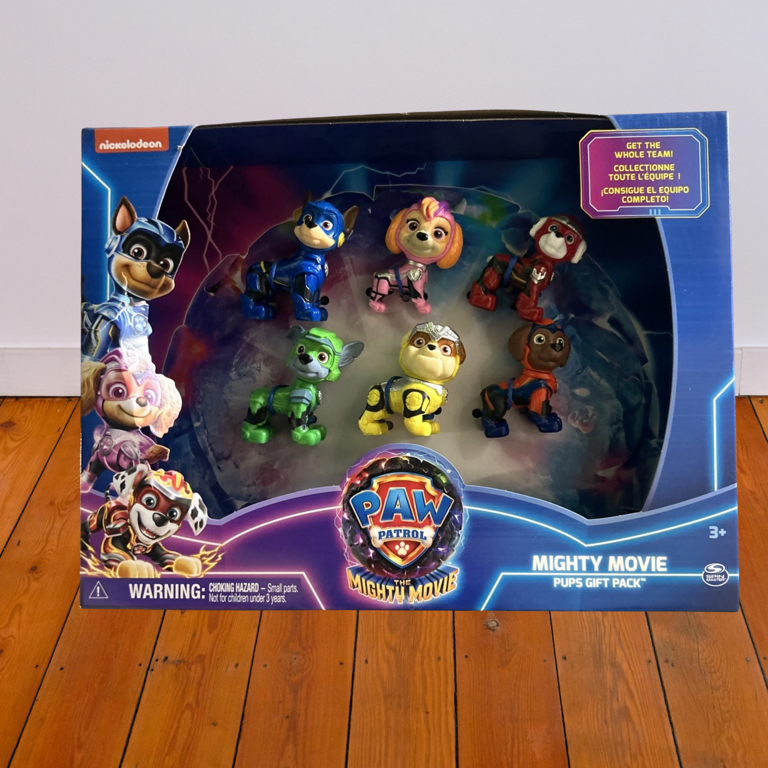 Paw Patrol The Mighty Movie Figure Gift Pack 6 Collectible Pups Toy Set Ages 3+