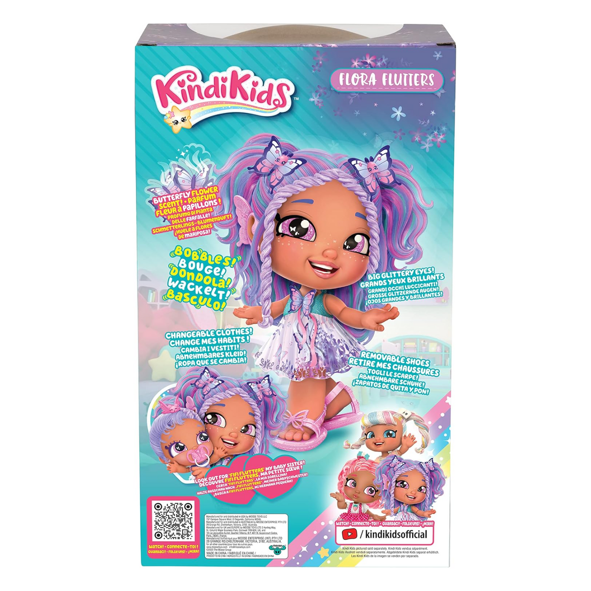 Kindi Kids Scented Big Sister Flora Flutter Preschool Doll New toy