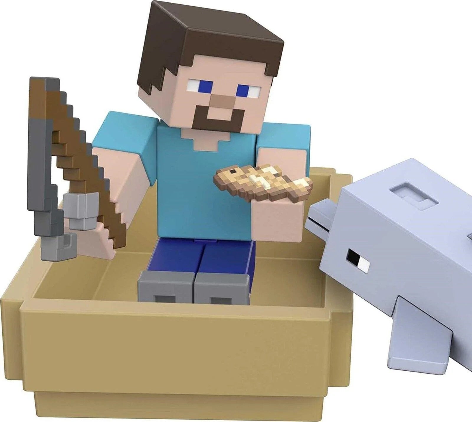 Minecraft Dolphins Adventure Treasure Pack Hunt Story Pack Ages 6+ Toy Figures