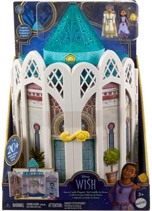 Disney Wish Rosas Castle Dollhouse Playset with 2 Posable Mini Doll Star Figure