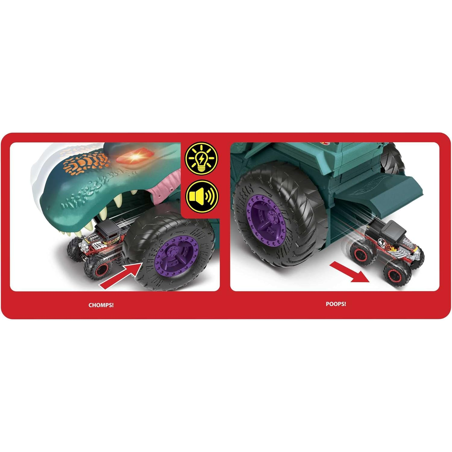 Hot Wheels Chompin Mega-Wrex Large Toy Monster Truck New Toy