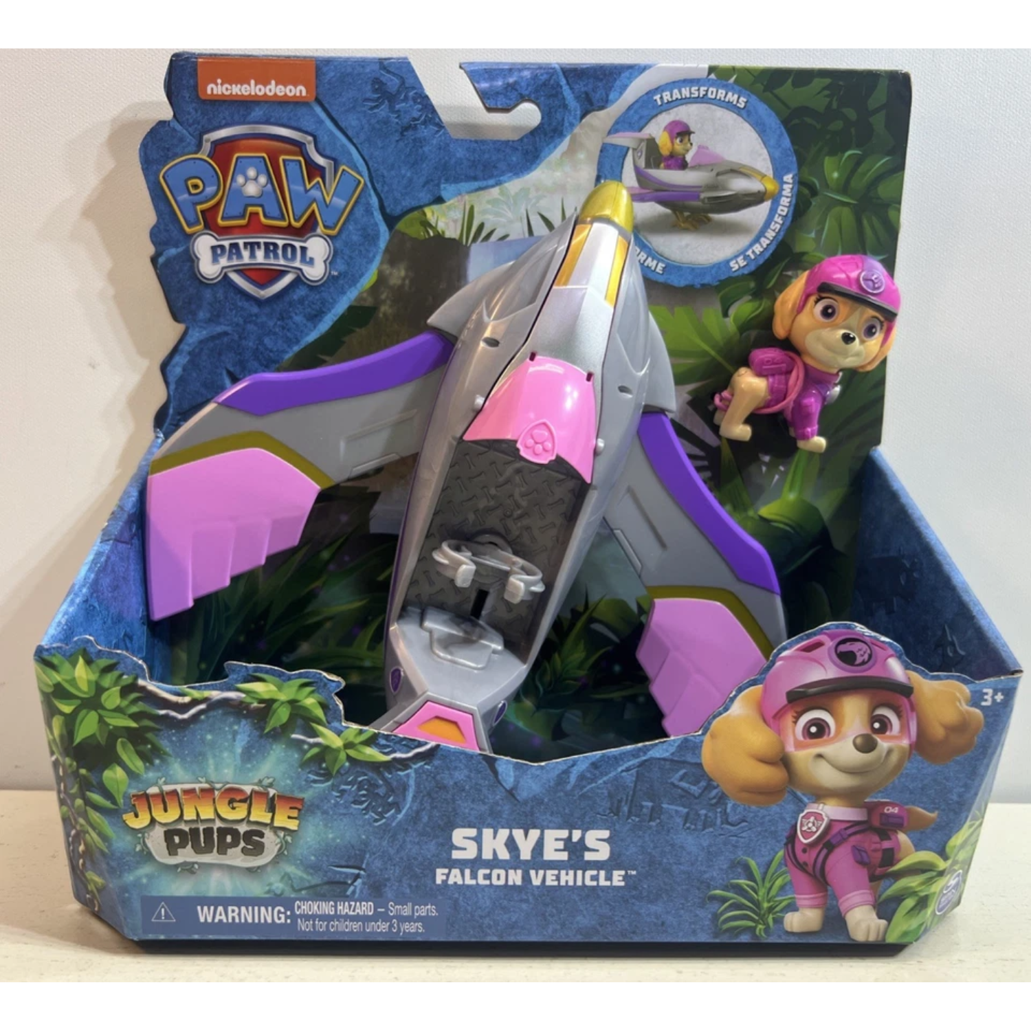 PAW Patrol Skye Jungle Pups Vehicle New Toy Truck with Collectible Action Figure