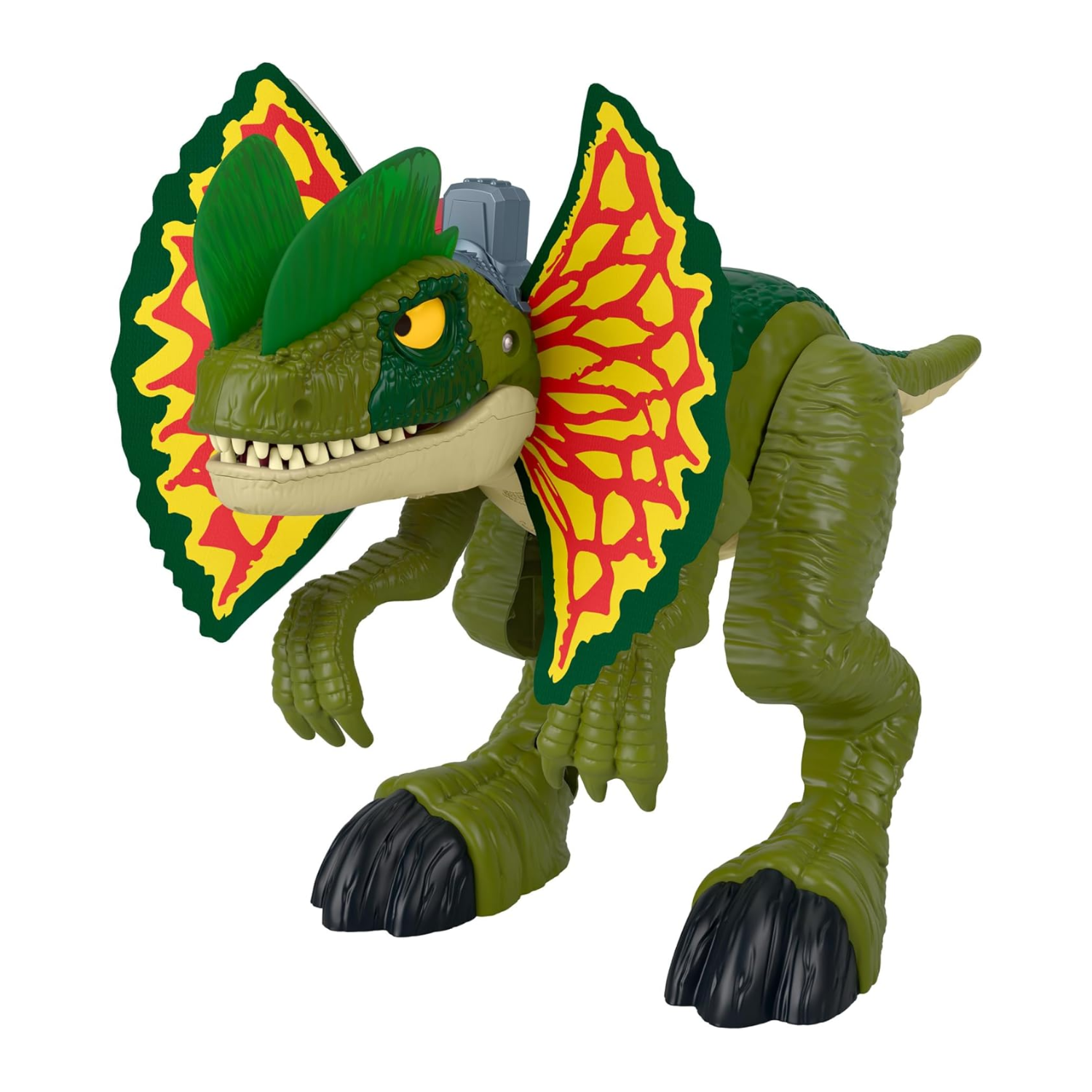 Fisher-Price Imaginext Jurassic World Dilophosaurus Dinosaur Toy 16" Ages 3+