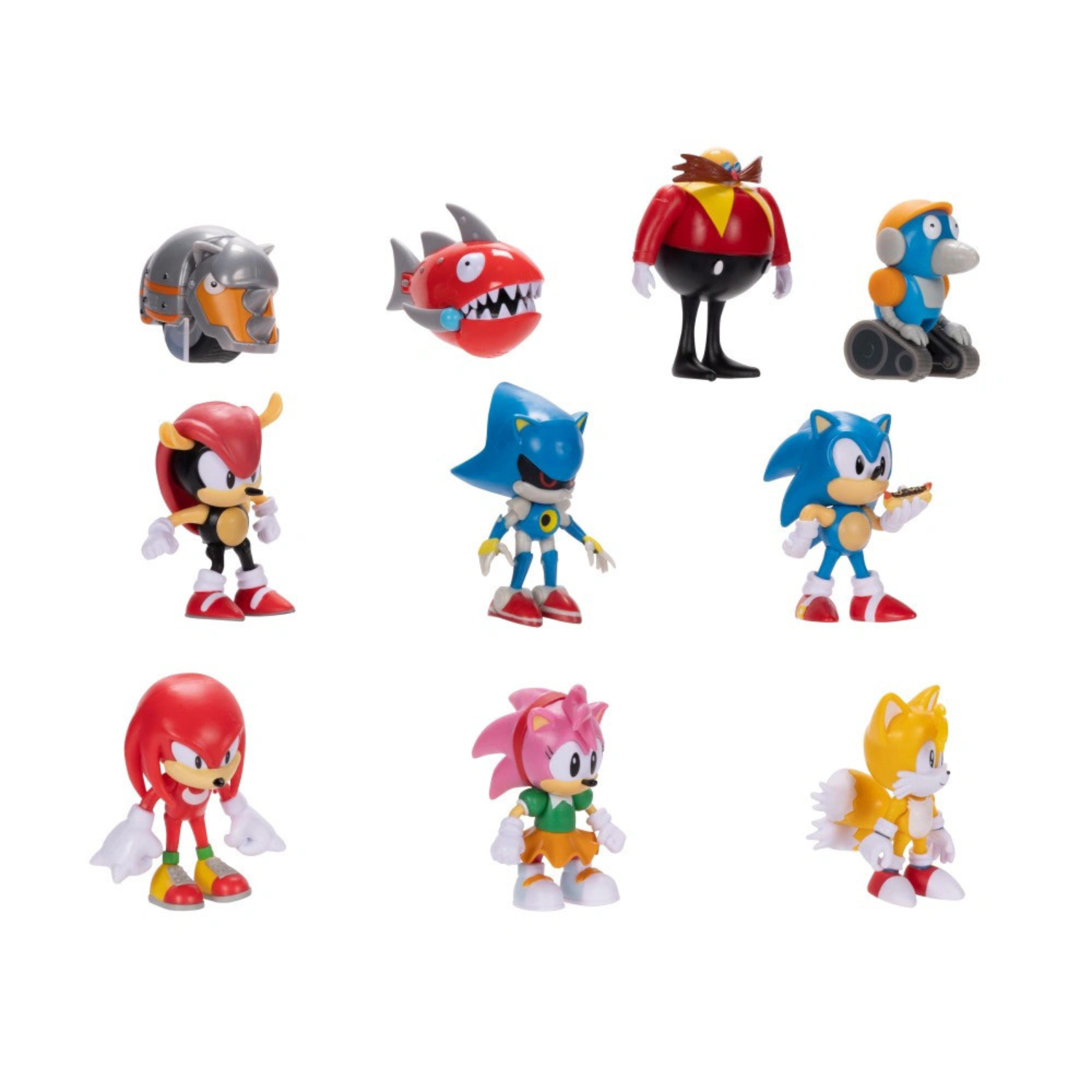 Sonic Hedgehog Friends and Foes 2.5-inch Figures 10-Pack Rhinobot New Toy