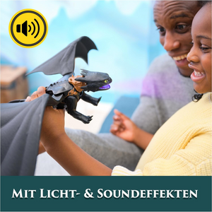 Dreamworks Dragons Ultimate Toothless Figure With Lights Sounds Wing Action 4+