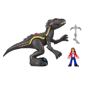 Imaginext Jurassic World Indoraptor & Maisie Figure Playset Dinosaur Action Toy