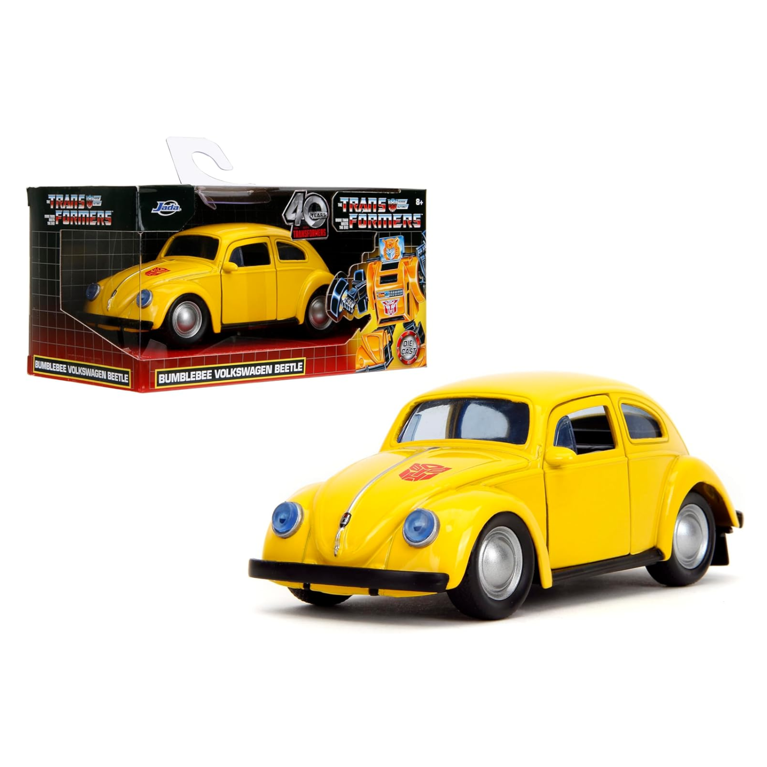 Transformers G1 Bumblebee 1:32 Volkswagen Beetle Die-Cast Car Collectible Toy