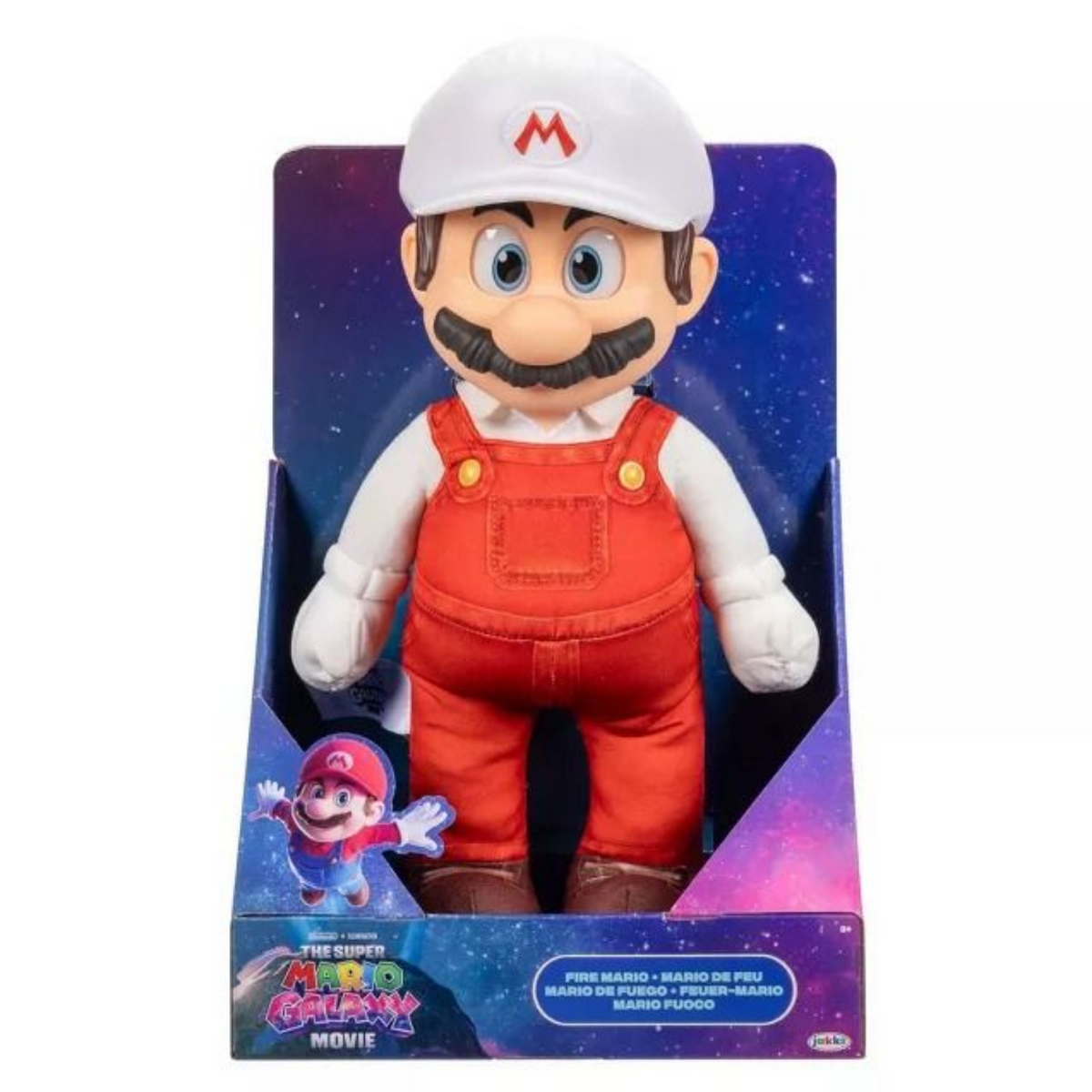 Super Mario Movie 2 Jumbo Roto Plush 14 Inch Fire Mario Posable New Toy
