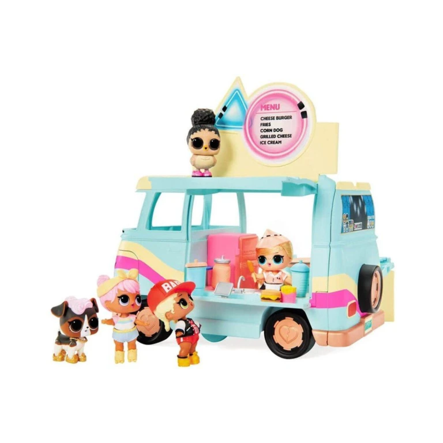 LOL Surprise 5-in-1 Grill & Groove Camper Doll Playset House Car Gift Toy