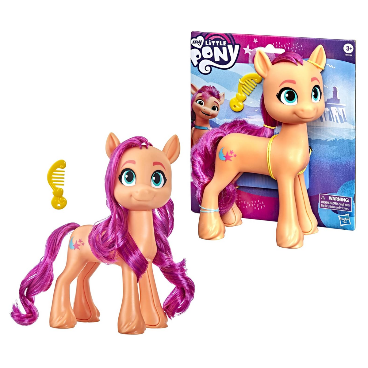My Little Pony Mega Movie Friends Sunny Starscout New Toy with Comb