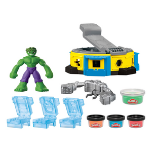 Play-Doh Marvel Hulk Smash Squish Playset Bendy Figure Smash Trucks Ages 4 Plus
