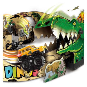 VTech Dino Adventure Track Set with Car Recyclable Cardboard Toy Gift