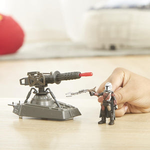 Star Wars Mission Fleet Expedition Class The Mandalorian Hover E-Web Cannon Play