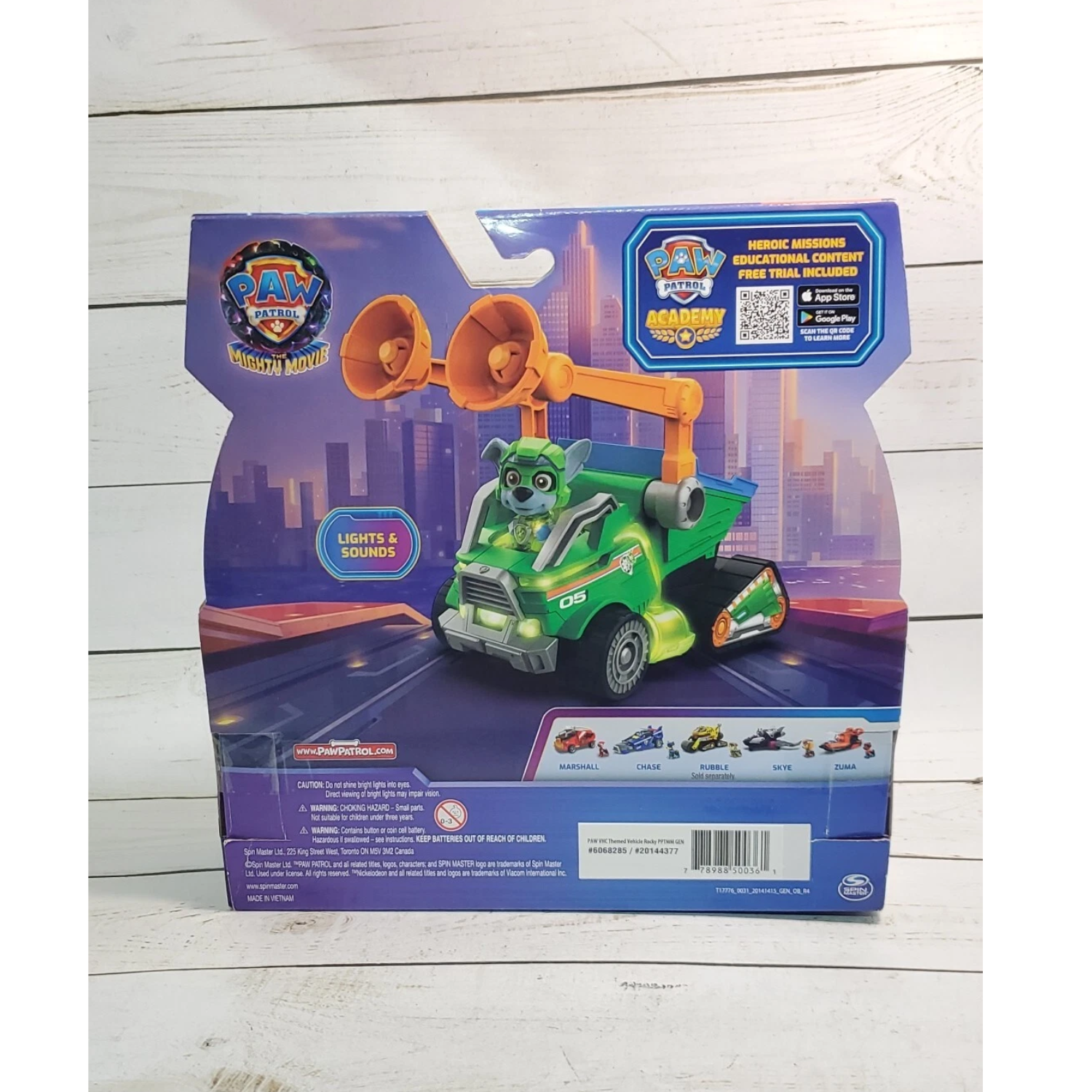 Paw Patrol-Rocky & Recycle Truck-The Mighty Movie Themed Assorted Zuma Rubble