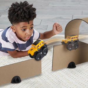 VTech Dino Adventure Track Set with Car Recyclable Cardboard Toy Gift