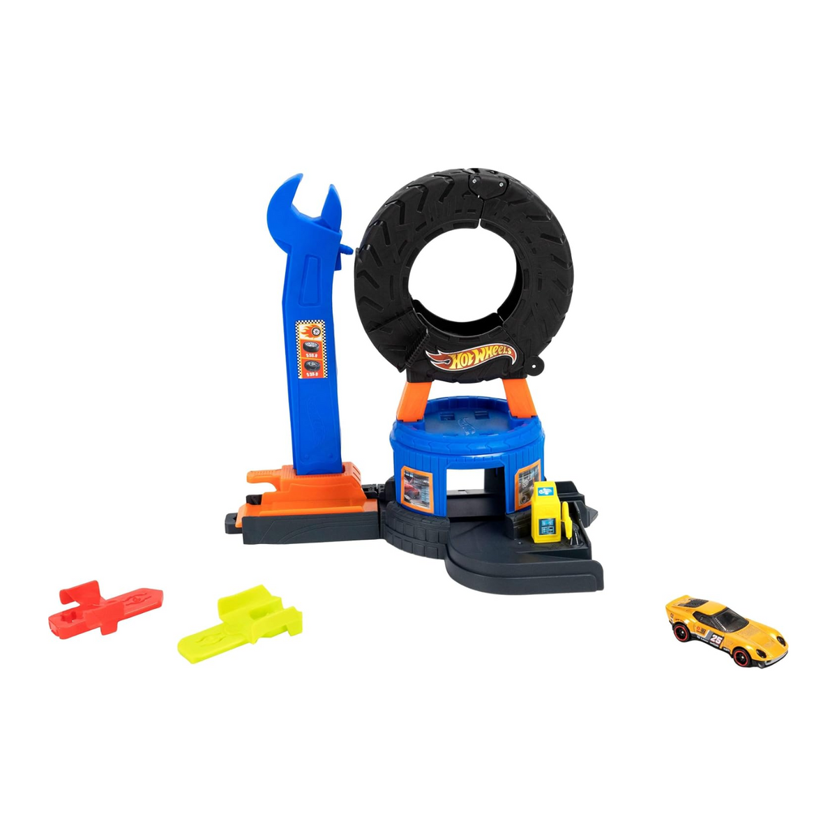 Hot Wheels City Track Downtown Tire Shop Playset New Toy