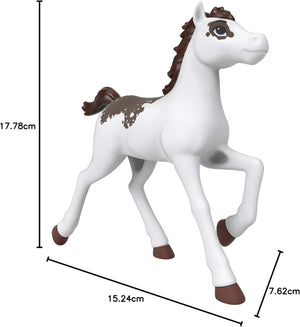 Spirit Untamed White Brown Foul Riding Free Collector Horse Ages 3+ Toy Pony
