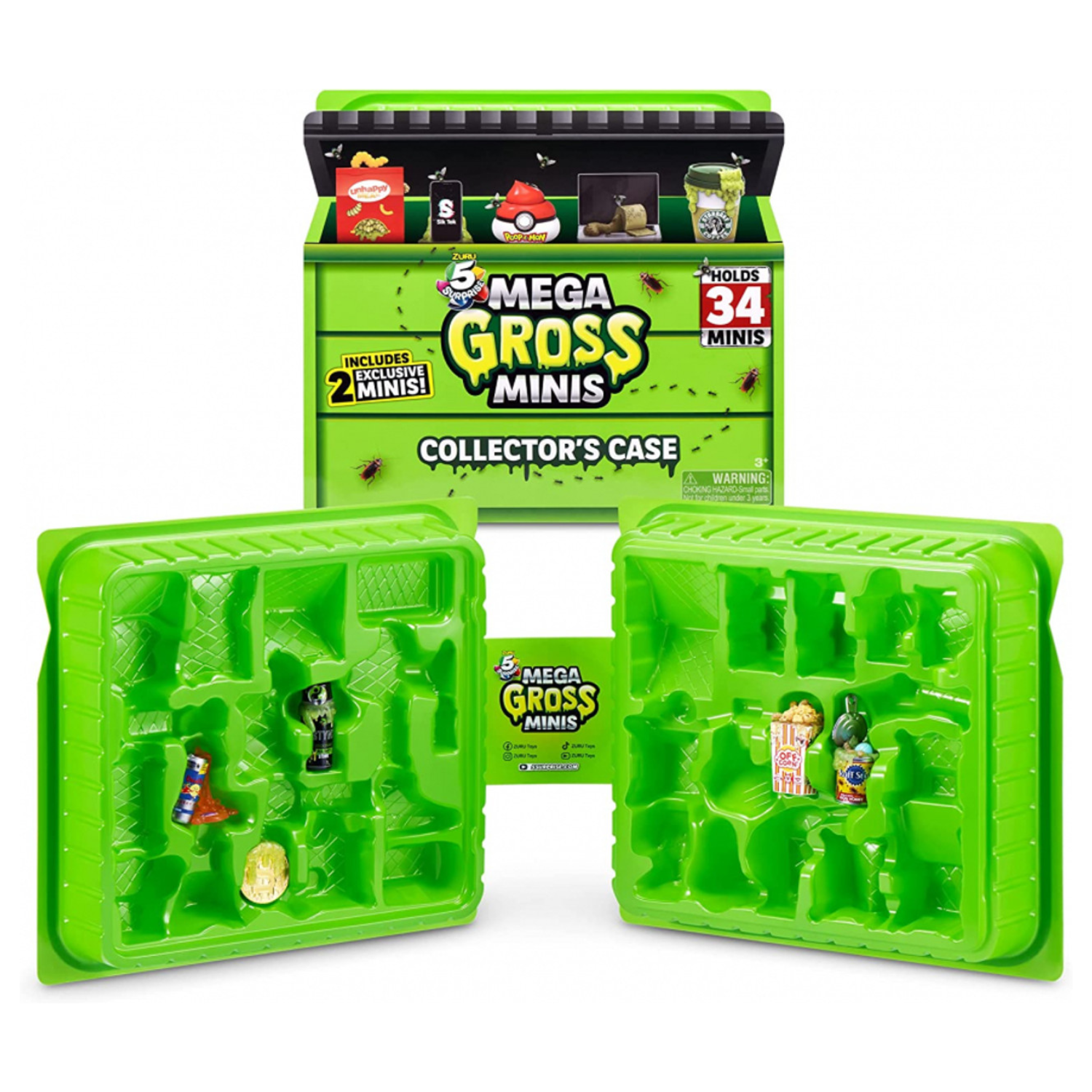 Zuru 5 Surprise Mega Gross Minis Collector Case 5 Mini Figures Toy for Ages 3+