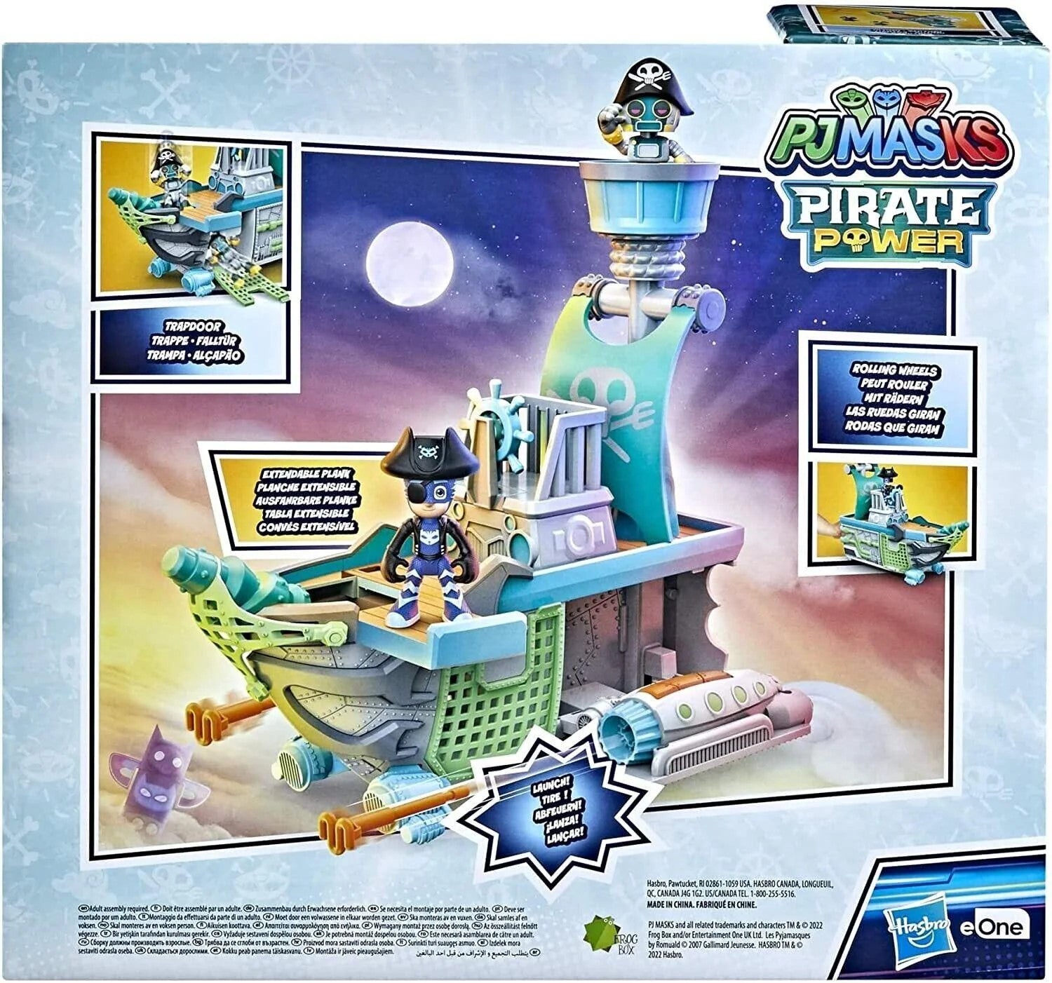 PJ Masks Sky Pirate Battleship Preschool Toy Vehicle Playset Ages 3+ Toy Ship