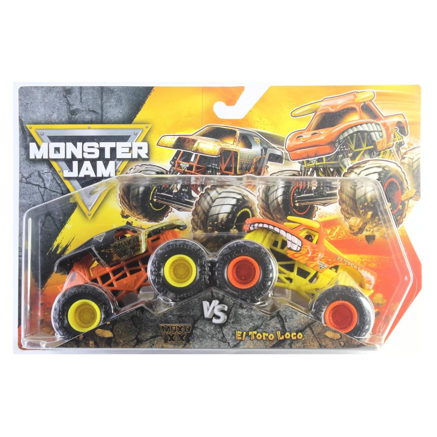 Monster Jam Series 33 Truck 2 Pack Max-D XX vs El Toro Loco Diecast Ages 3 Plus