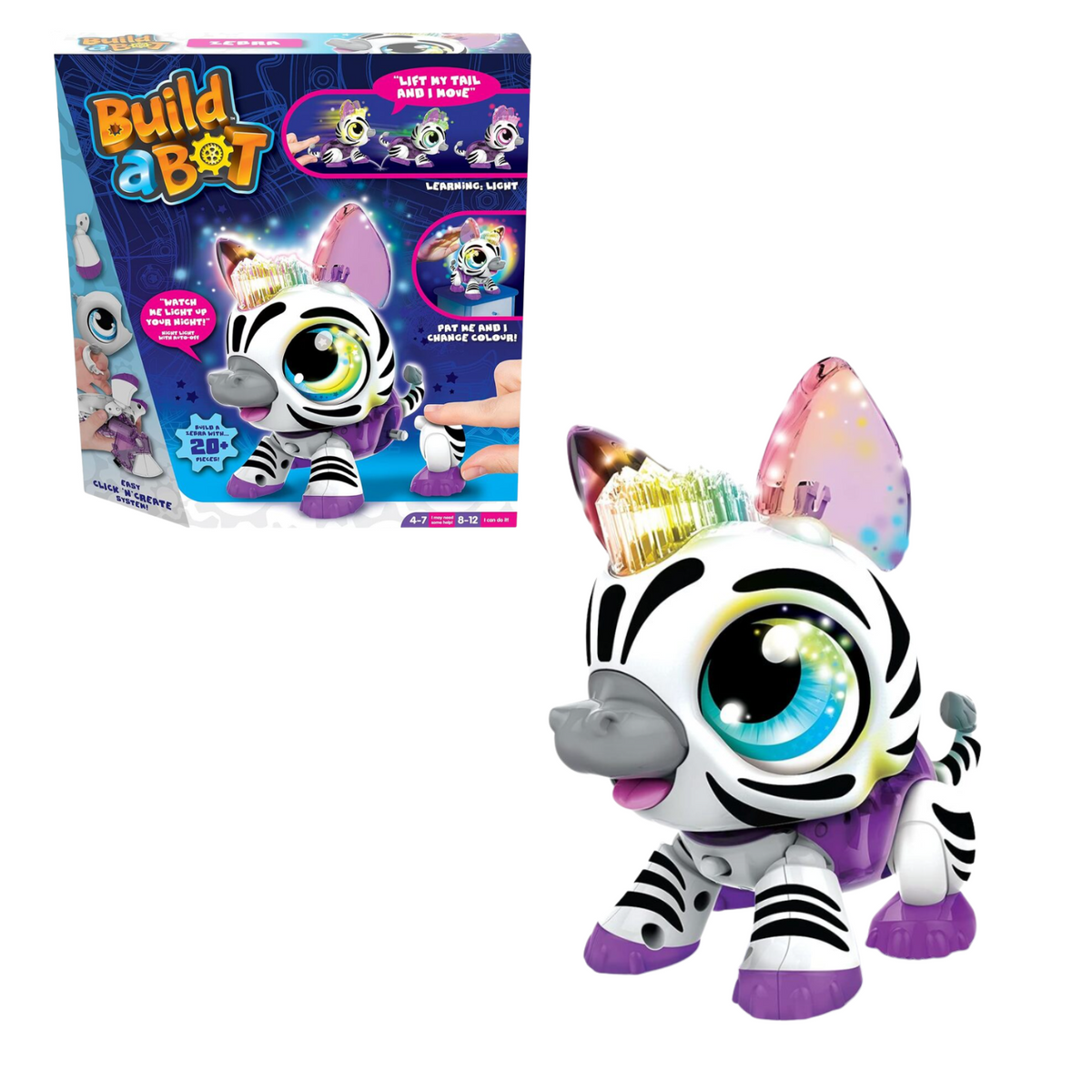 Build a Bot Build Your Own Interactive Pet Zebra New Toy