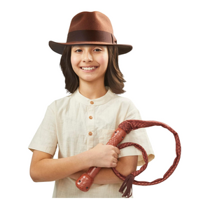 Indiana Jones Action Crackin Whip Roleplay Toy Snap Retract Fun Kids Ages 5 Plus