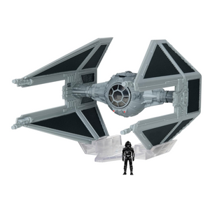 Star Wars Micro Galaxy Squadron TIE Interceptor 3 Inch Vehicle Pilot Figure 8+