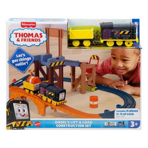 Thomas and Friends Motorized Toy Train Set Diesel Lift Load Construction