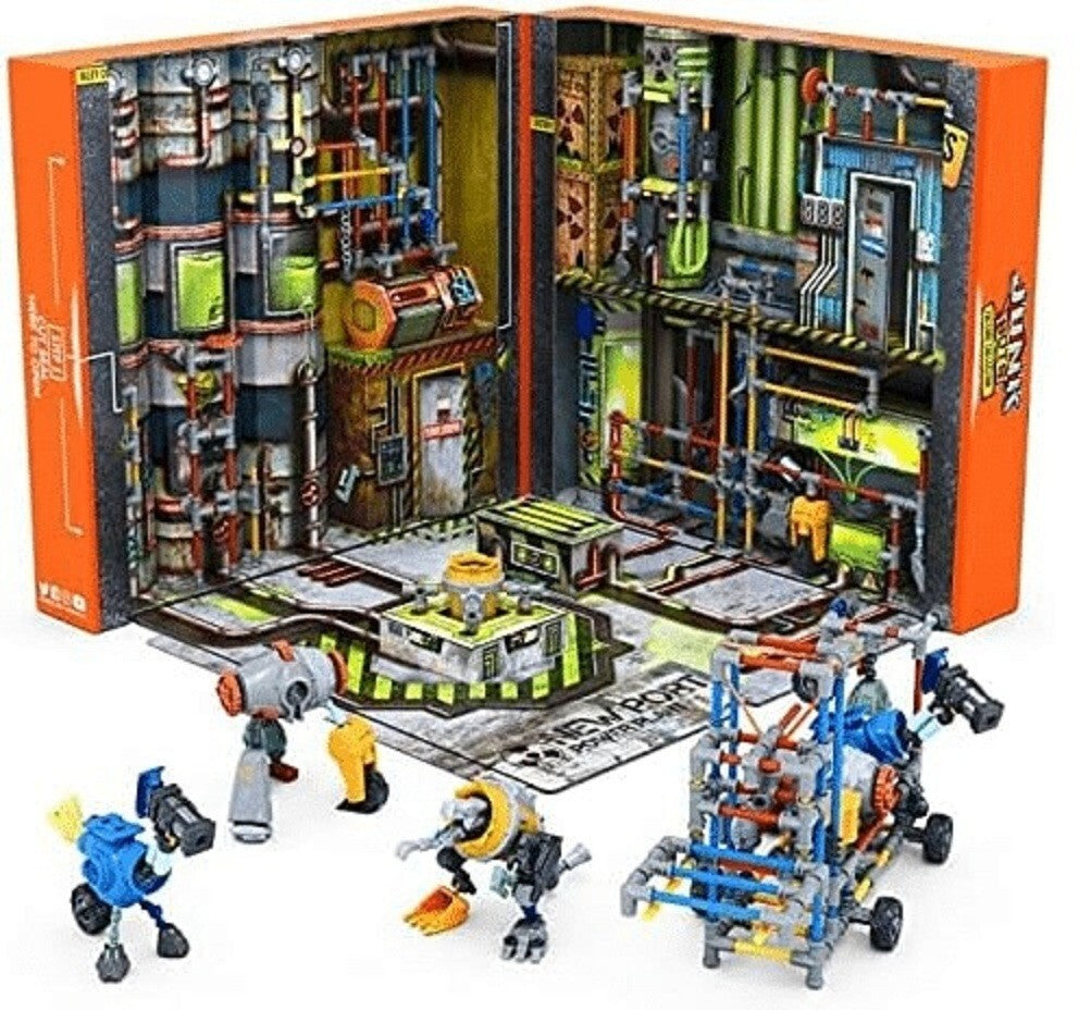 HEXBUG Junkbots Large Factory Habitat New Port Power Plant Ages 5+ New Toy Play