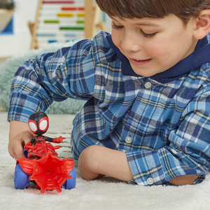 Spidey And Friends Techno Racer Vehicle Miles Morales With Accessory New Toy