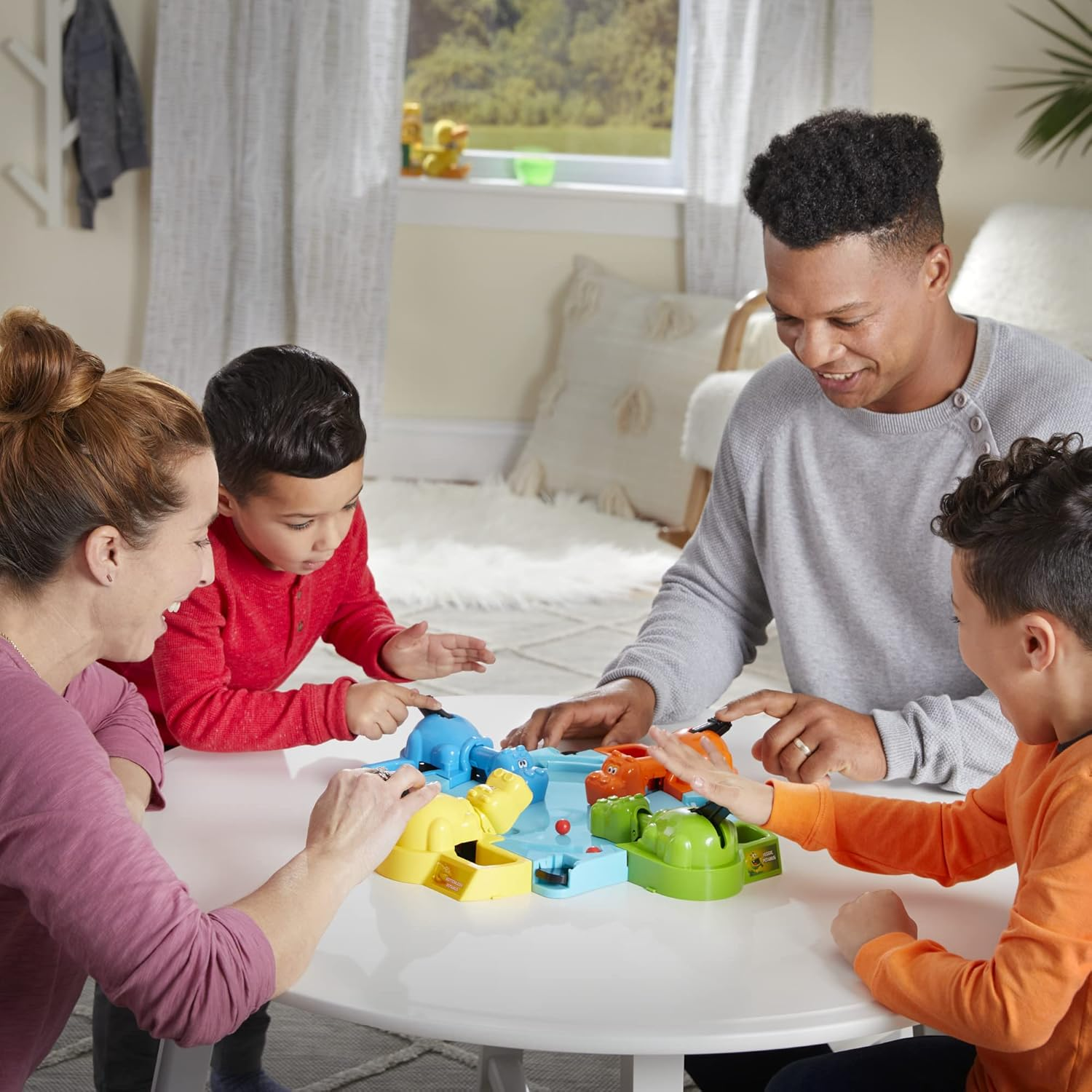 Hungry Hungry Hippos Classic Marble Chomping Family Board Game for Kids Ages 4+