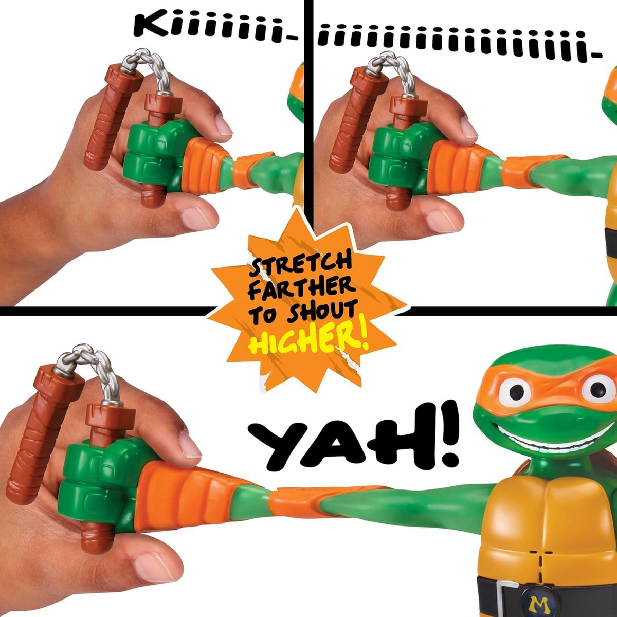 Tales of Teenage Mutant Ninja Turtles Mutations Stretch n Shout Michelangelo New