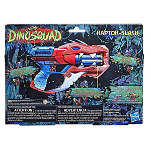 Nerf DinoSquad Raptor-Slash Dart Blaster 6-Dart Rotating Drum Slam Fire Gun Toy