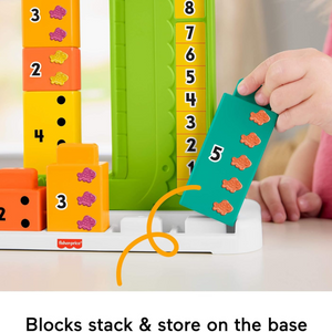 Fisher-Price Adding Alligator Counting Activity Preschool Learning Toy 10 Block