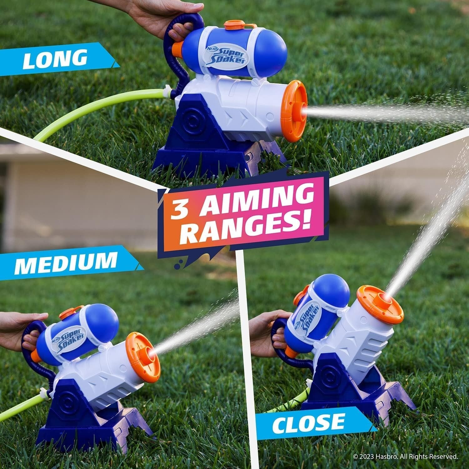 NERF Super Soaker Grab N Go Stomp Soaker Stomp On Pedal To Release Water Blast