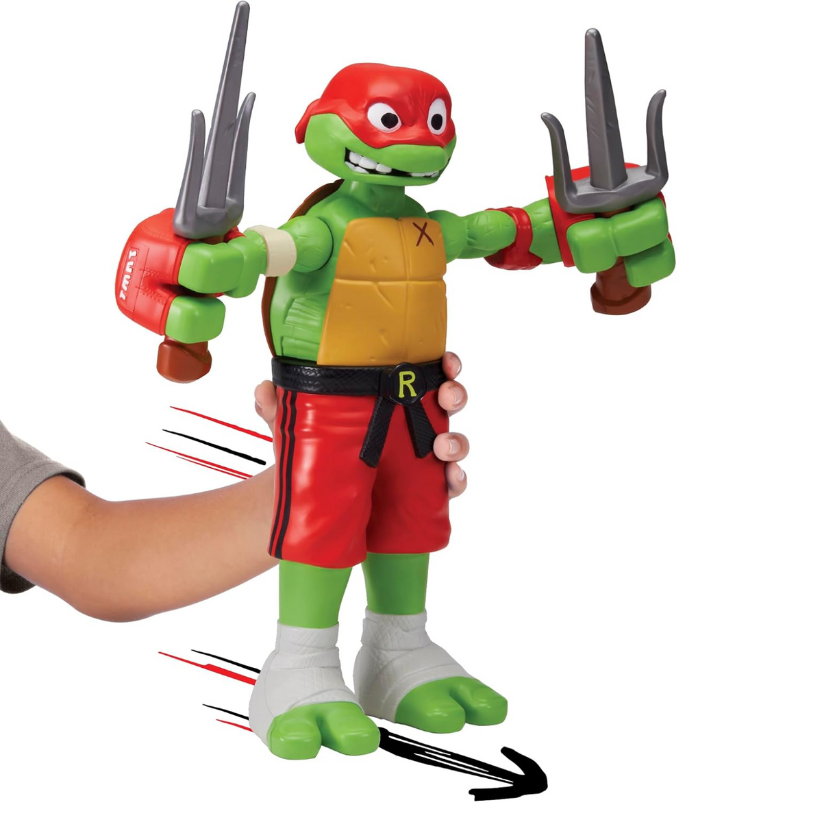 Tales of Teenage Mutant Ninja Turtles Giant Roll N Punch Raphael Figure New Toy
