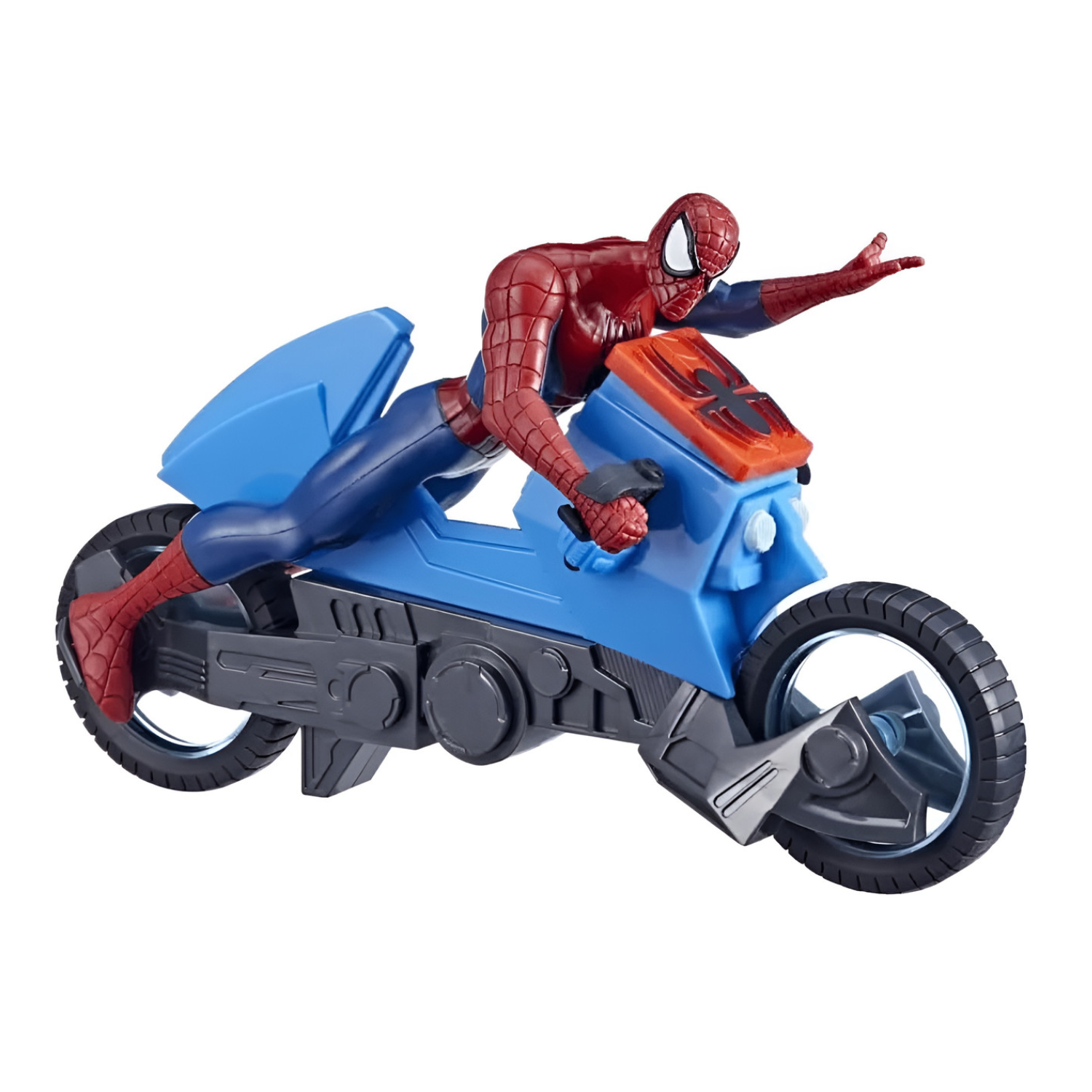 SpiderMan Web Cycle Action Figure with Motorcycle Toy 6" Superhero Set