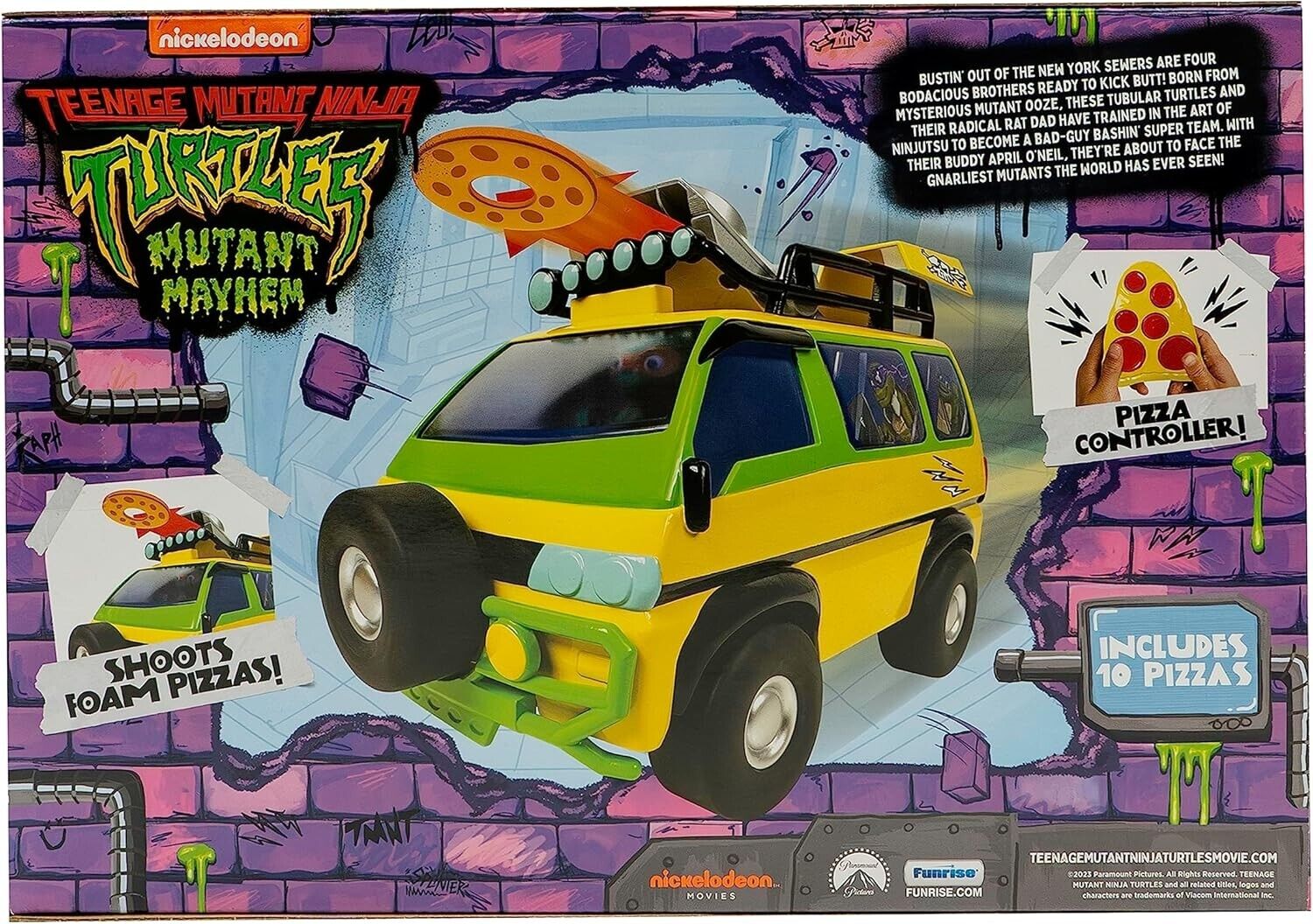 TMNT Teenage Mutant Ninja Turtles Pizza Blaster RC  2.4Ghz Remote Control Car