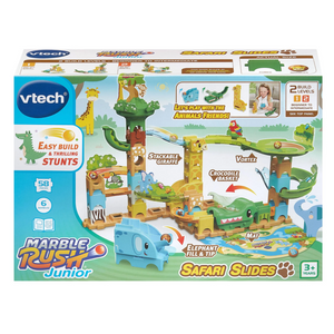 VTech Marble Rush Junior Animal Safari Slide Ages 3+ New Toy Elephant Giraffe