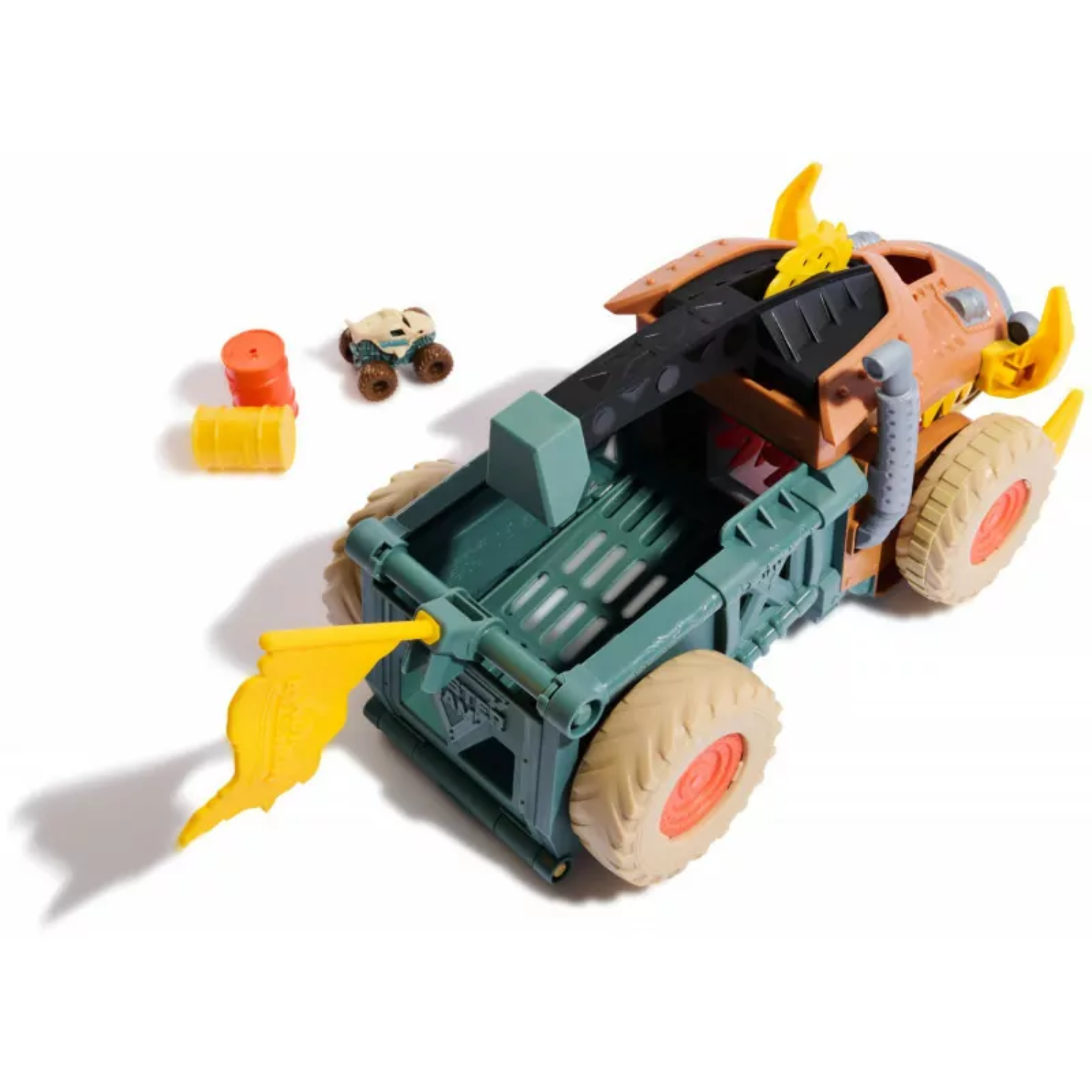 Monster Jam Mini Warthog Playset Megalodon Mad Hog Chomper Scoop Action Toy 3+