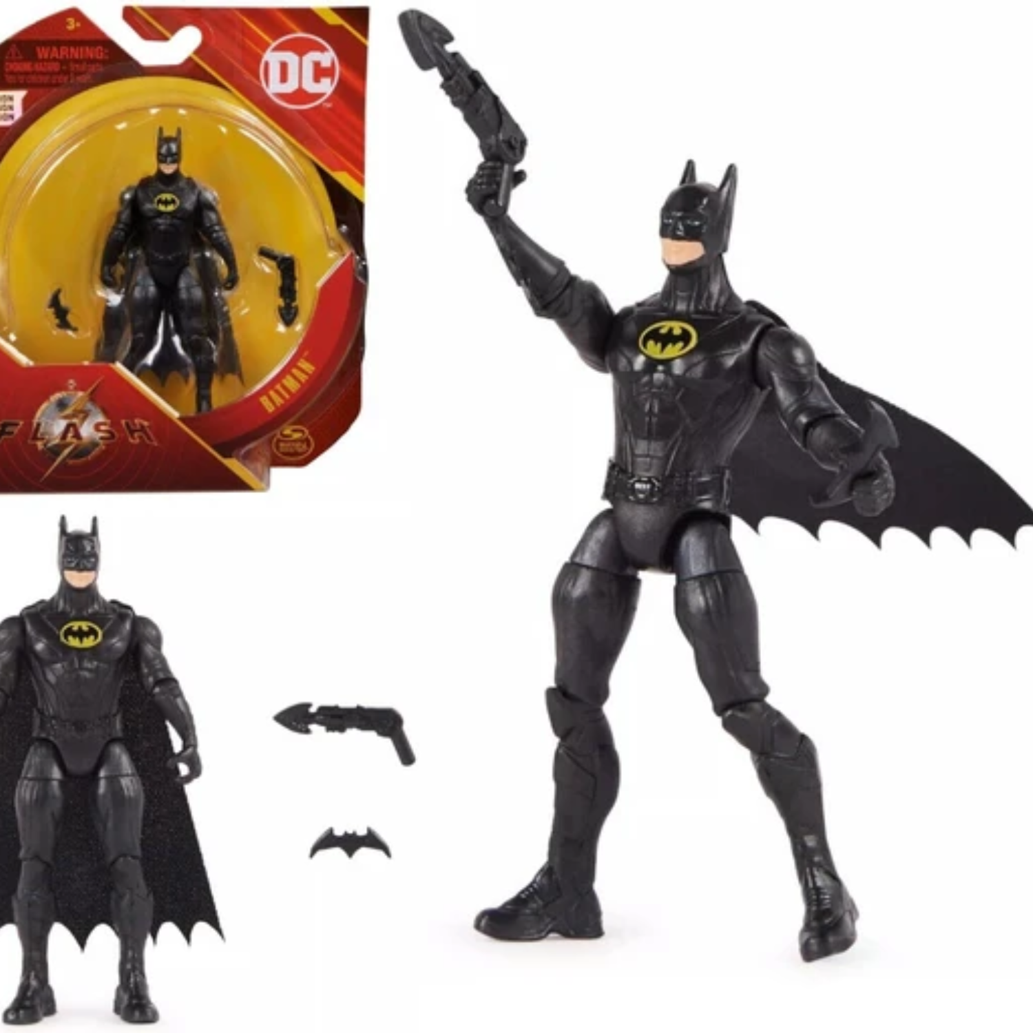 DC Comics-Batman-The Flash Movie 4 Inch Batman Action Figure