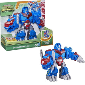 Playskool Transformers Dinobot 9" Optimus Prime T-Rex Tyrannosaurus Rex Dinosaur