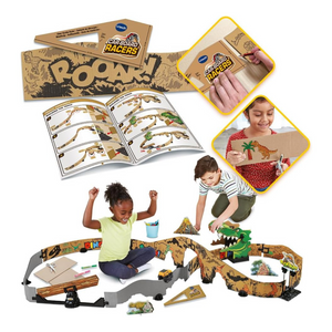 VTech Dino Adventure Track Set with Car Recyclable Cardboard Toy Gift