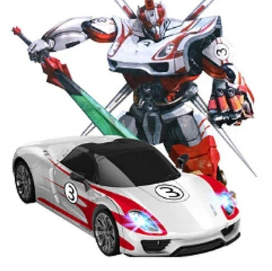 MZ Transforming Car 2337P Toy RC IR Robot Porsche Race Racing Remote Control