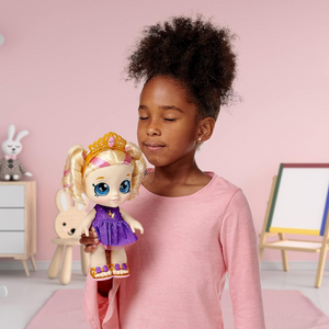 Kindi Kids Tiara Sparkles 10" Scented Doll with Wobble Head Removable Shoes